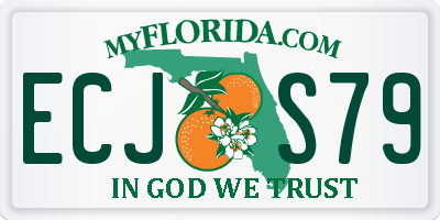 FL license plate ECJS79