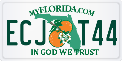 FL license plate ECJT44
