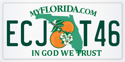 FL license plate ECJT46