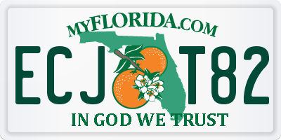 FL license plate ECJT82
