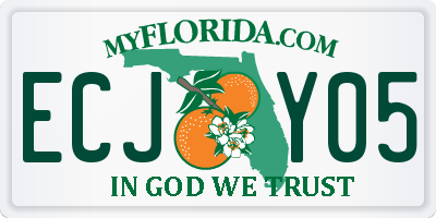 FL license plate ECJY05