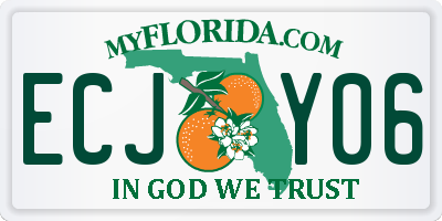 FL license plate ECJY06