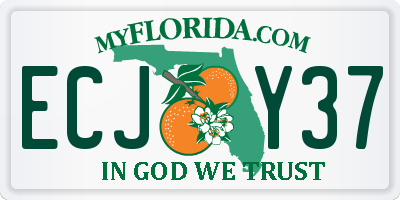 FL license plate ECJY37
