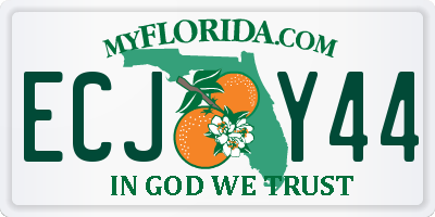 FL license plate ECJY44