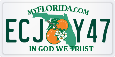 FL license plate ECJY47