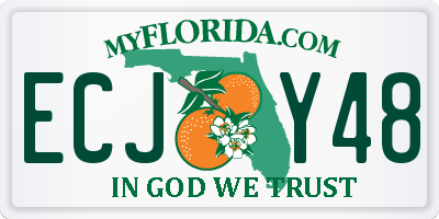 FL license plate ECJY48