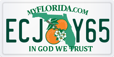 FL license plate ECJY65