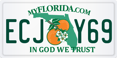 FL license plate ECJY69