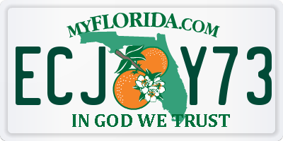 FL license plate ECJY73