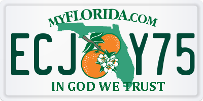 FL license plate ECJY75