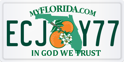 FL license plate ECJY77