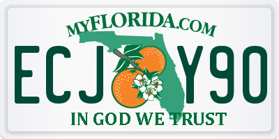 FL license plate ECJY90