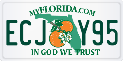 FL license plate ECJY95