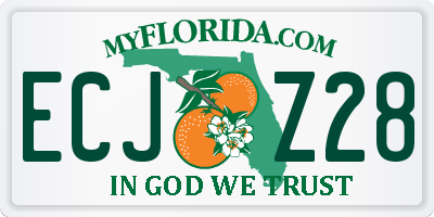 FL license plate ECJZ28
