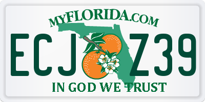 FL license plate ECJZ39