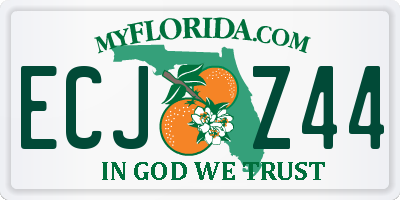FL license plate ECJZ44