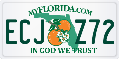 FL license plate ECJZ72