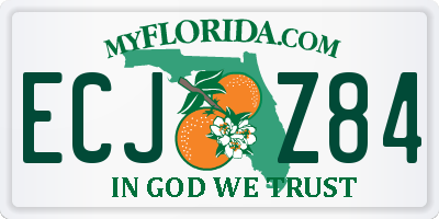 FL license plate ECJZ84