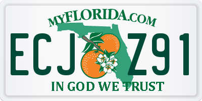 FL license plate ECJZ91