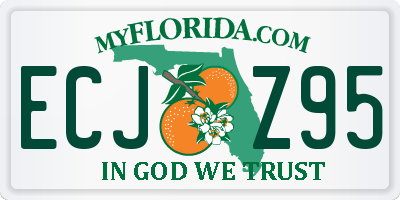 FL license plate ECJZ95