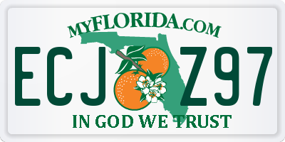 FL license plate ECJZ97