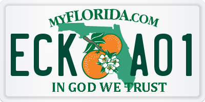 FL license plate ECKA01