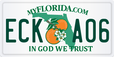 FL license plate ECKA06