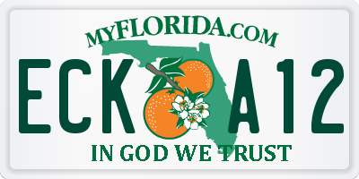 FL license plate ECKA12