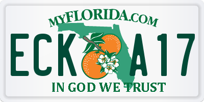 FL license plate ECKA17