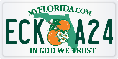 FL license plate ECKA24
