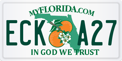 FL license plate ECKA27