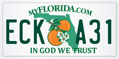 FL license plate ECKA31