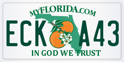 FL license plate ECKA43