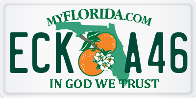 FL license plate ECKA46