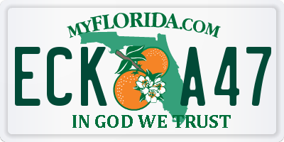 FL license plate ECKA47