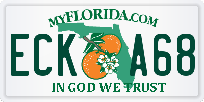 FL license plate ECKA68