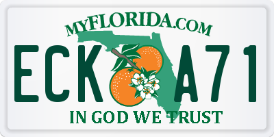 FL license plate ECKA71