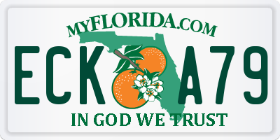 FL license plate ECKA79
