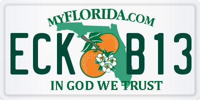 FL license plate ECKB13