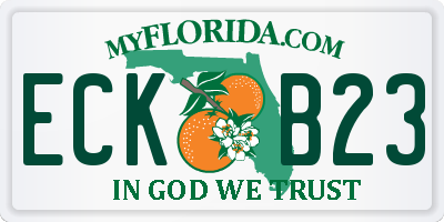 FL license plate ECKB23