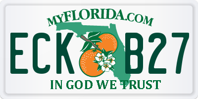 FL license plate ECKB27