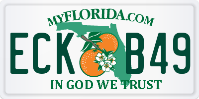 FL license plate ECKB49