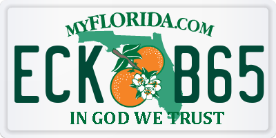 FL license plate ECKB65