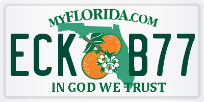 FL license plate ECKB77