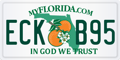 FL license plate ECKB95