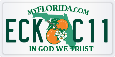 FL license plate ECKC11