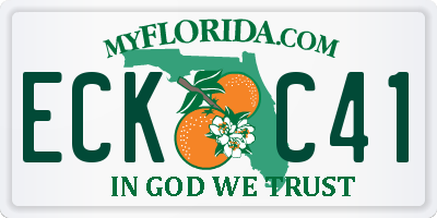FL license plate ECKC41