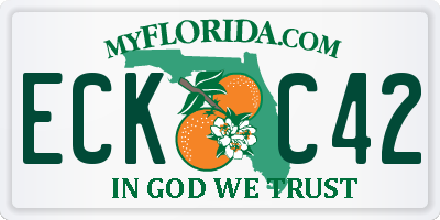 FL license plate ECKC42
