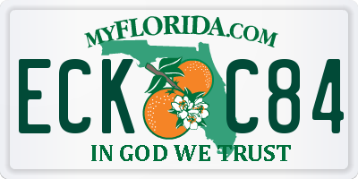FL license plate ECKC84