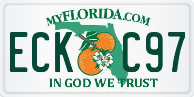 FL license plate ECKC97